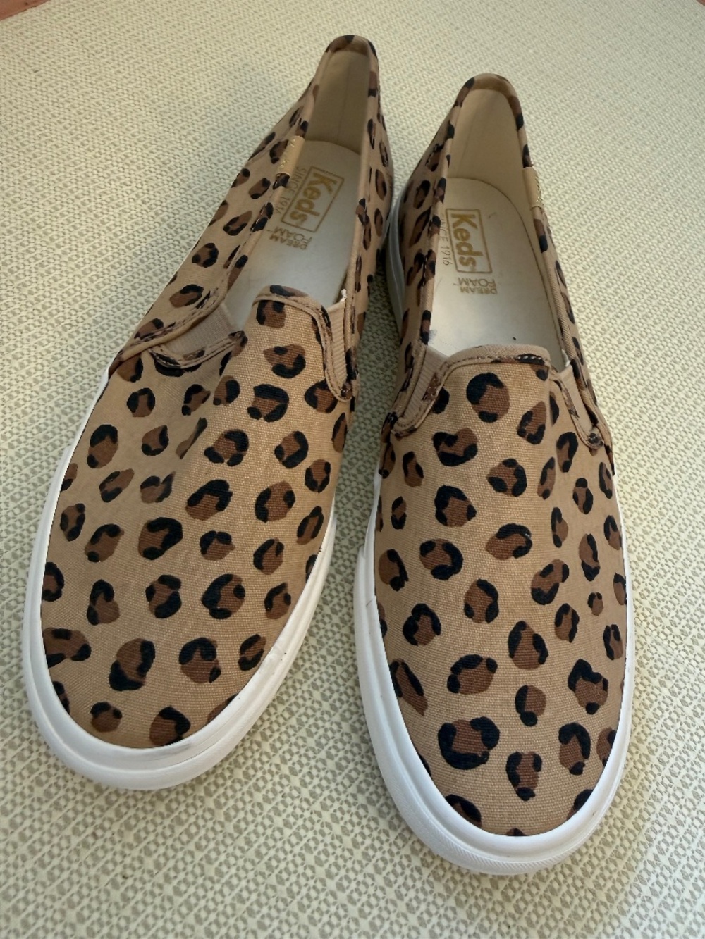 Keds Leopard Print Slip-On Sneakers